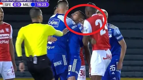 Delante del juez: descarada agresión de Jeisson Palacios en el clásico bogotano