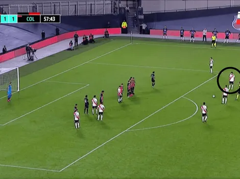 Video: Angileri sacó un bombazo de tiro libre y volvió a poner arriba a River