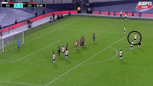 El golazo de Fabrizio Angileri.