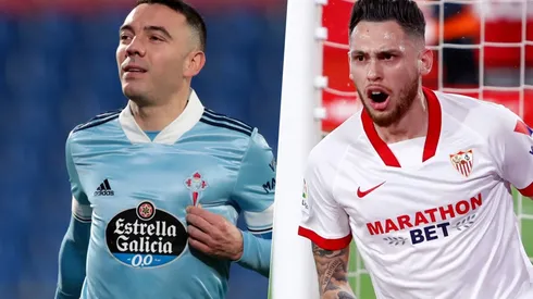 Iago Aspas y Lucas Ocampos, LaLiga. (Fotos: Getty Images)
