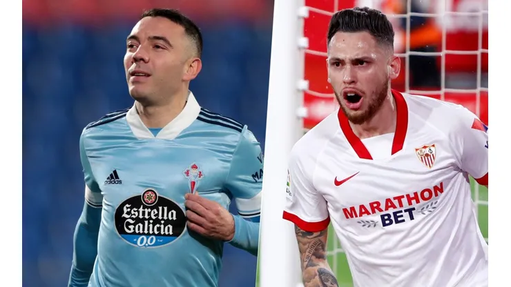 Iago Aspas y Lucas Ocampos, LaLiga. (Fotos: Getty Images)