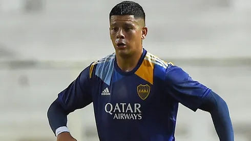 Marcos Rojo durante el primer tiempo.