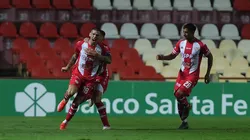 El festejo de los jugadores de Unión de Santa Fe.