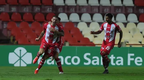El festejo de los jugadores de Unión de Santa Fe.