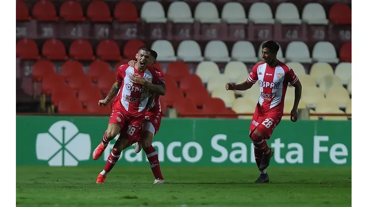 El festejo de los jugadores de Unión de Santa Fe.