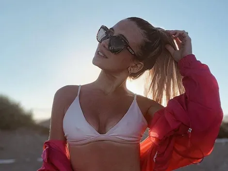 Morena Beltrán mostró con tres fotos cómo pasó el sábado lluvioso: "A puro fulbo, con mucha actitud"