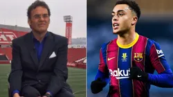 David Faitelson y Sergiño Dest (Foto: @davidfaitelson_espn y Getty Images)