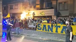 Video: así recibieron los hinchas de Boca al equipo en Santa Fe
