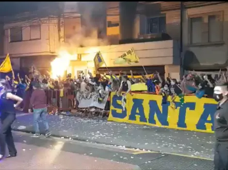 Video: así recibieron los hinchas de Boca al equipo en Santa Fe