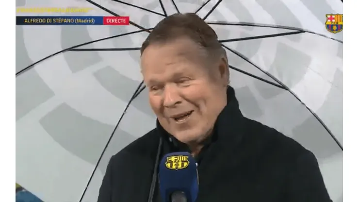 Ronald Koeman luego del partido en Madrid.