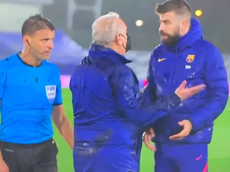Video: Piqué entro a la cancha cuando terminó el partido y le reclamó como loco al árbitro