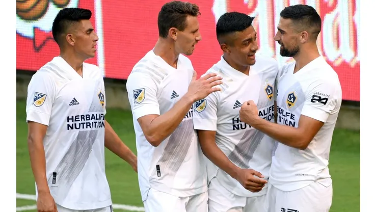 Sebastián Lletget, Julián Araujo, Daniel Steres y Joe Corona