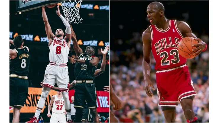 Zach Lavine y Michael Jordan