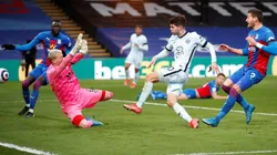 Christian Pulisic anotando ante Crystal Palace