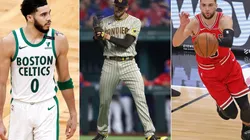 Jayson Tatum, Joe Musgrove y Zach LaVine