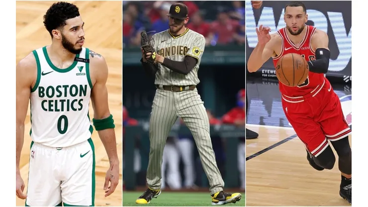 Jayson Tatum, Joe Musgrove y Zach LaVine