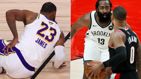 LeBron James, James Harden y Damian Lillard