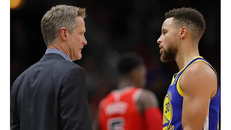 Steve Kerr y Stephen Curry