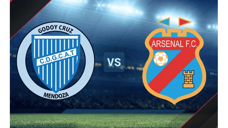 Godoy Cruz vs. Arsenal de Sarandí por la Copa de la Liga.