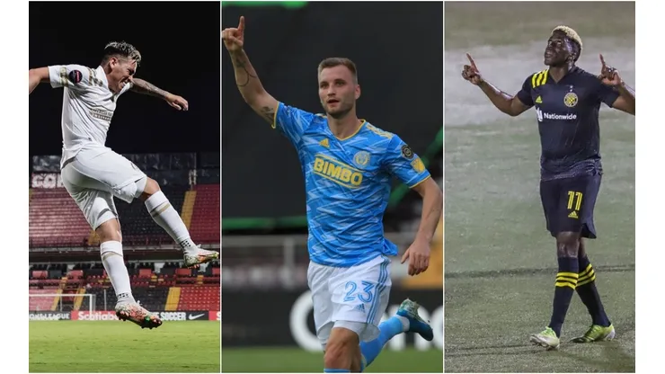 Ezequiel Barco, Kacper Przybyłko y Gyasi Zardes