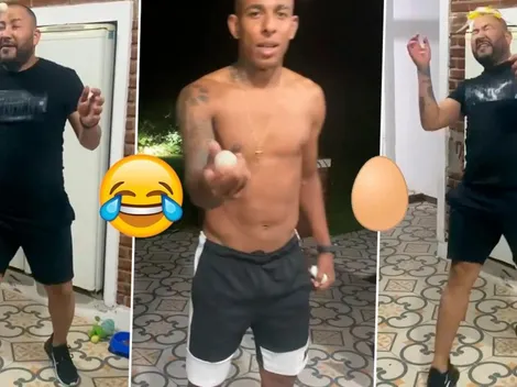 Video: Villa hizo "el reto de las pelotitas de ping pong" y troleó a un amigo