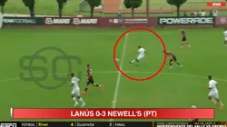 Video: tremendo golazo de mitad de cancha en la reserva de Newell's ante Lanús