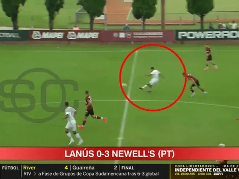 Video: tremendo golazo de mitad de cancha en la reserva de Newell's ante Lanús