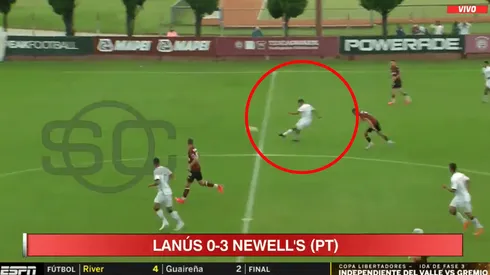 Video: tremendo golazo de mitad de cancha en la reserva de Newell's ante Lanús