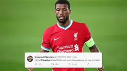 Wijnaldum fue furor en Twitter por las críticas de los fanáticos del Barcelona