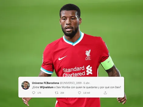 Wijnaldum fue furor en Twitter por las críticas de los fanáticos del Barcelona