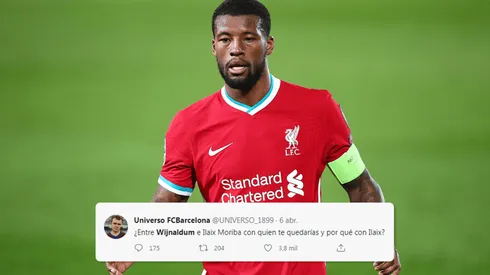Wijnaldum fue furor en Twitter por las críticas de los fanáticos del Barcelona