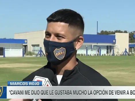 Rojo reveló una charla que tuvo con Cavani y contó la promesa que le hizo si llegaba a Boca
