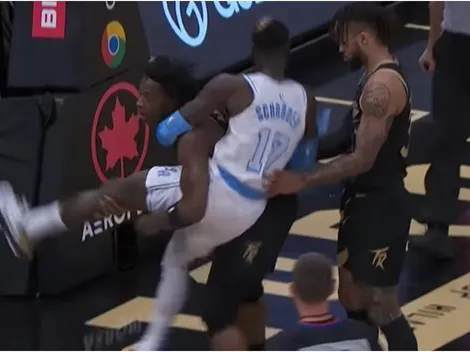 La NBA se transformó en lucha libre con los Lakers y Raptors