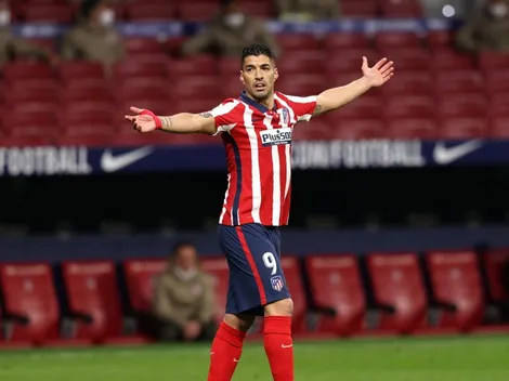 Sufre Atlético Madrid: se desgarró Luis Suárez y será baja por varios partidos