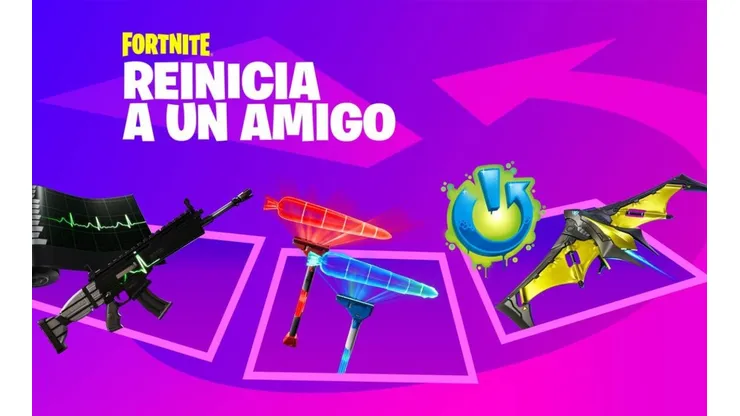 Consigue nuevas recompensas gratuitas en Fortnite con "Reinicia a un amigo"