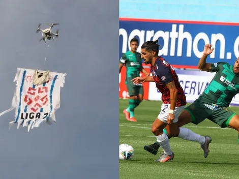 En partido de Alianza Lima: drone con frase 'Liga 2' voló por el estadio Alberto Gallardo