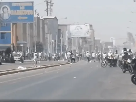 Peleas de hinchas a las afueras de Matute antes del partido de Alianza