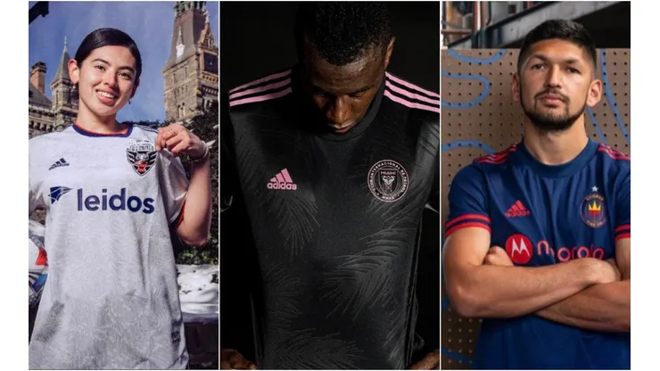 Camisetas de la MLS (Fotos: @dcunited | @InterMiamiCF | @ChicagoFire)