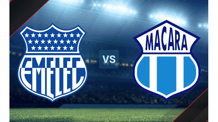 Emelec vs. Macará por la Copa Sudamericana.