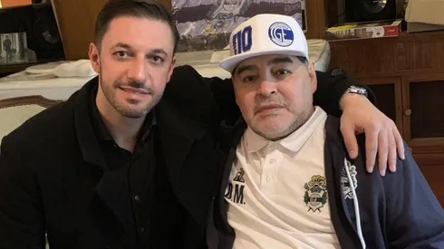 Matías Morla junto a Diego Maradona.