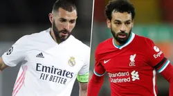 Karim Benzema y Mohamed Salah, UEFA Champions League (Fotos: Getty Images)