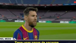 Messi se enojó con el árbitro y pegó un grito a la cámara: "Tiene unas ganas..."