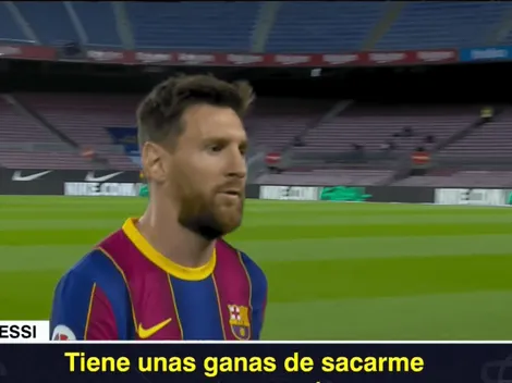 Messi se enojó con el árbitro y pegó un grito a la cámara: "Tiene unas ganas..."