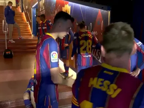 Video: Messi se puso en modo líder y en 20 segundos motivó al Barcelona en el túnel