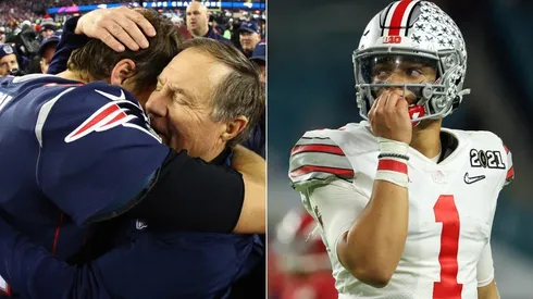 Tom Brady, Bill Belichick y Justin Fields