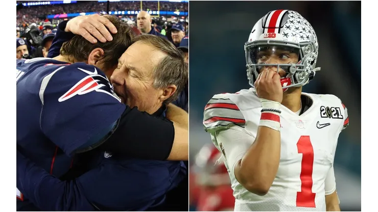 Tom Brady, Bill Belichick y Justin Fields