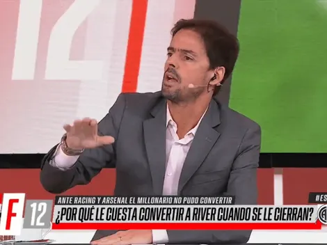 Closs marcó uno de los defectos por los que a River le cuesta meter goles