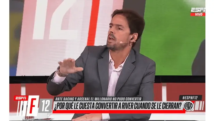 Closs marcó uno de los defectos por los que a River le cuesta meter goles
