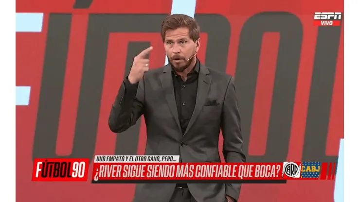 Vignolo, picante: "Confío más en el empate de River que la victoria de Boca"