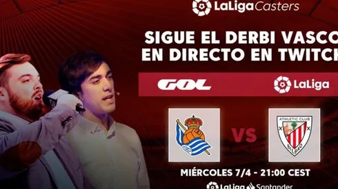 Real Sociedad vs. Athletic Club vía Twitch (Imagen: Ibai Llanos en Twitter)